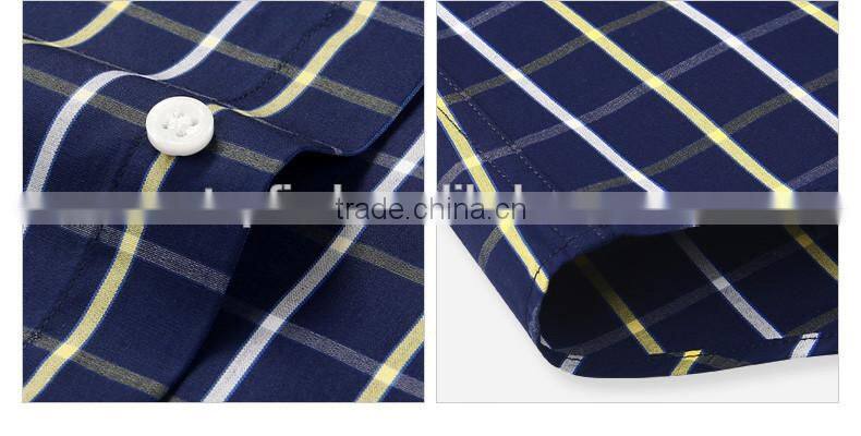 Customise high quality check pattern 100 cotton mechanic work shirt for men