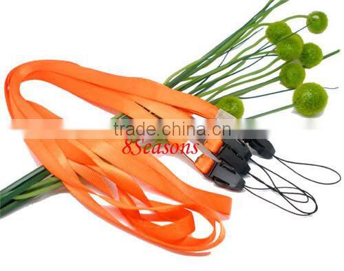 Wholesale Orange Neck Strap Lanyard For ID Card /Cell Phone