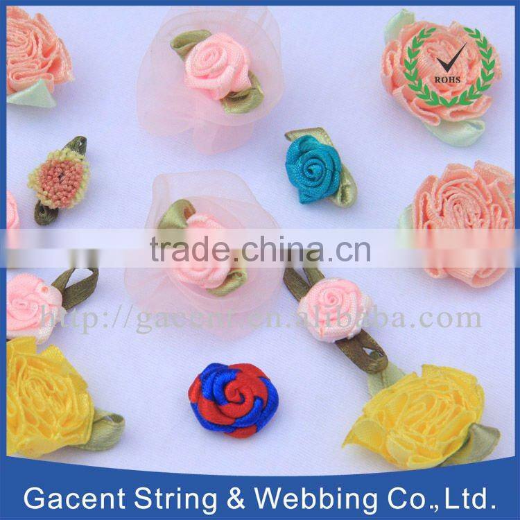 Decorative flower ribbon bow