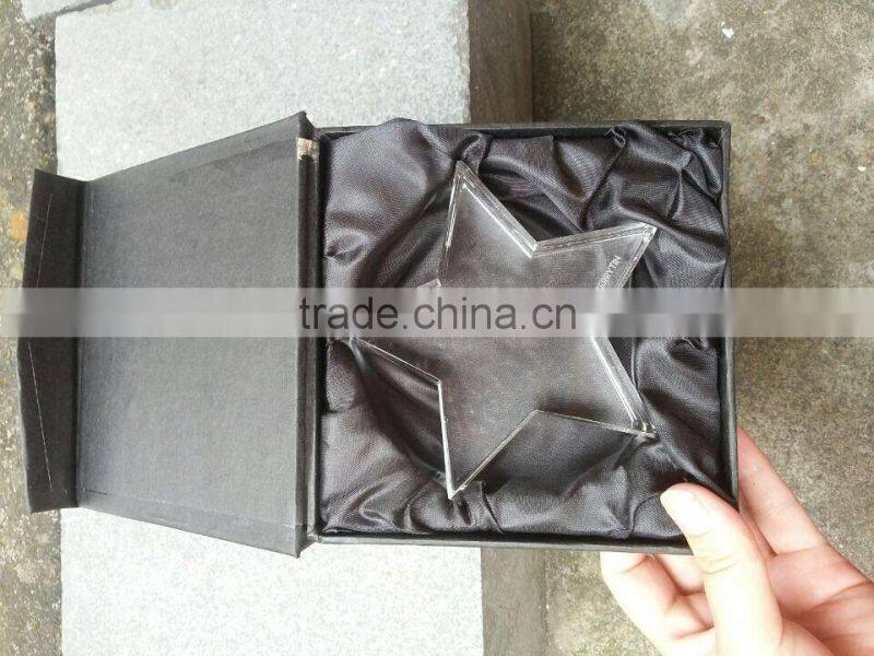 crystal star paper weight Age of the baby souvenirs
