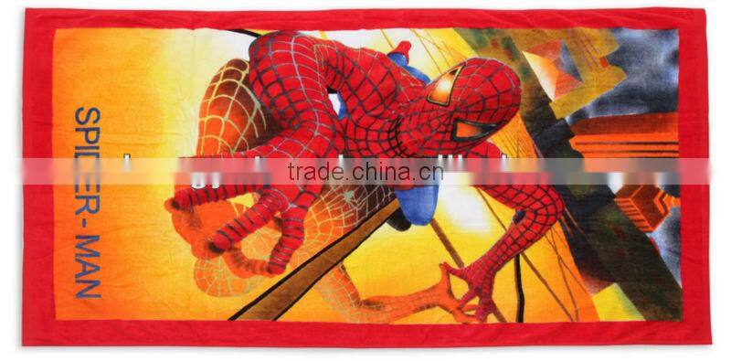 OEM 100%cotton velour reactive printed promo towel