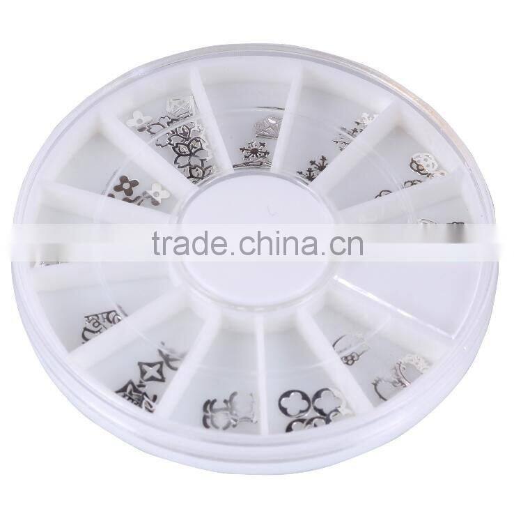 Professional Nail Beauty Art Mix Studs 3D Design Decoration DIY Beauty Stickers Square Punk Rivet Metal Plate