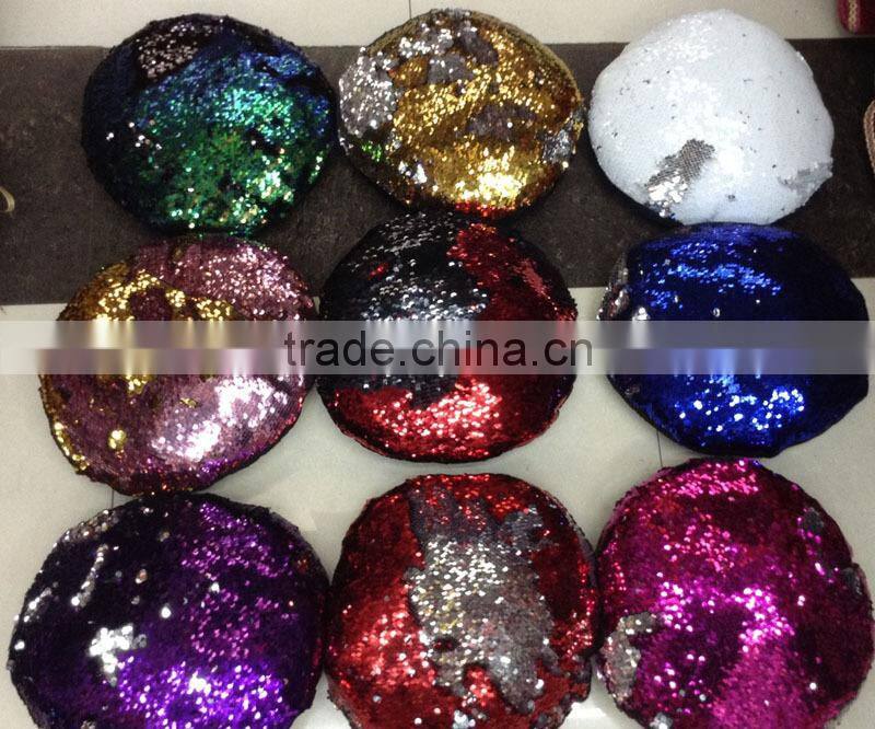 Newest Hot Selling Home Decorative Star Shaped Two-color Toned Reversible Sequin Pillows