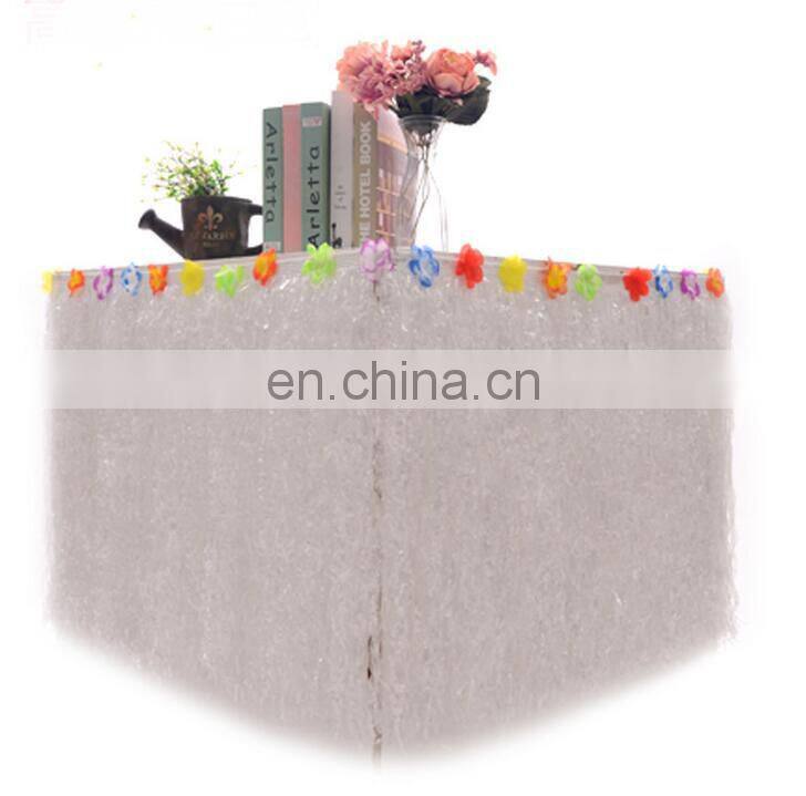 Hawaiian Table Skirt Luau Hibiscus Table Hula Skirt