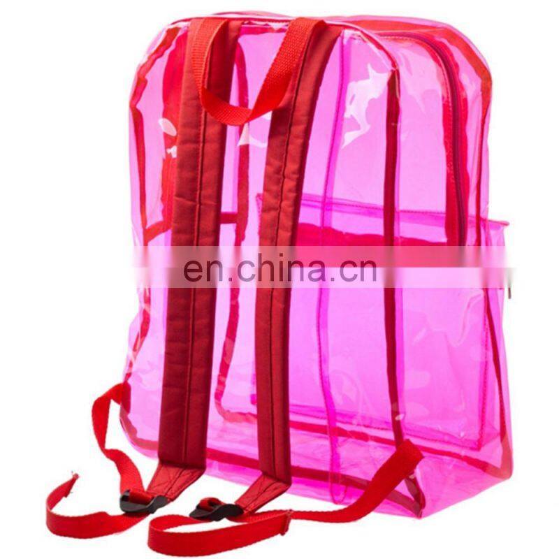 Fashion Lightweight Kids PVC School Transparent Backpack