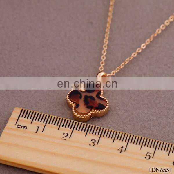 Make a wish juese and enamel pendant necklace hot selling jewelry