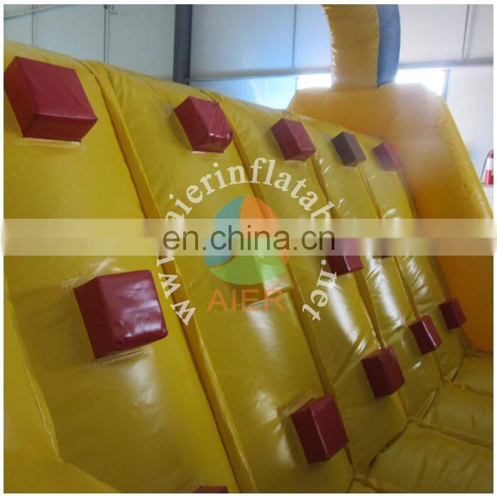 PVC inflatable obstacle course inflatable yellow obstacle inflatable sport game