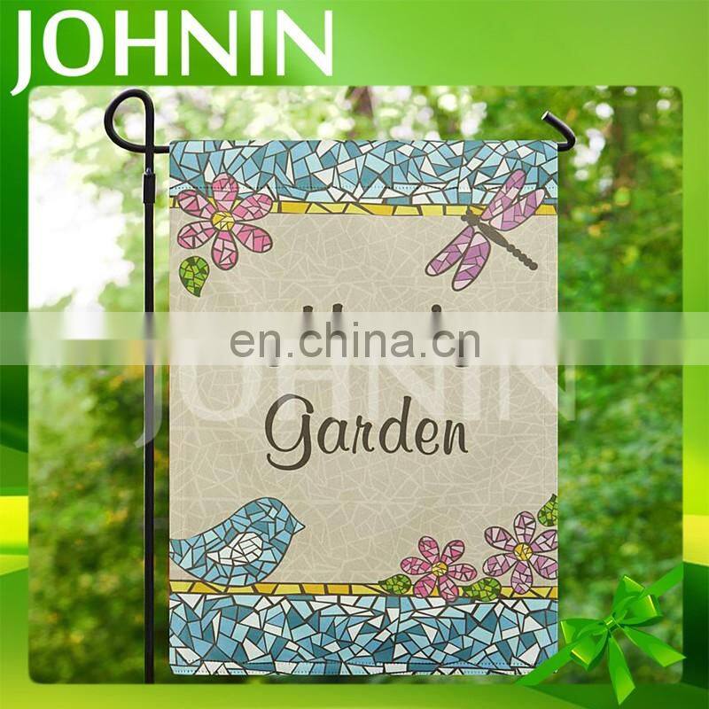 factory promotion high quality digital print house decorative garden flag