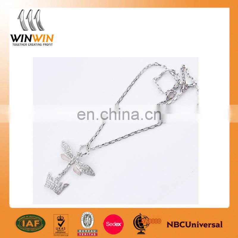 Custom fashion logo alloy necklace for gifts