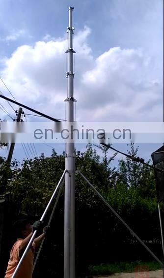 22m electric CCTV lighting mast tower telescoping tv antenna mast electric telescopic lifting rod