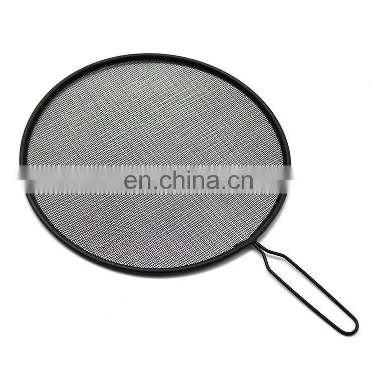 Stainless Steel Splatter Screen Stainless Steel Mesh Frying Pan Grease Screen
