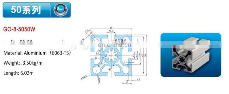 awning 50x50 aluminium profiles canopy