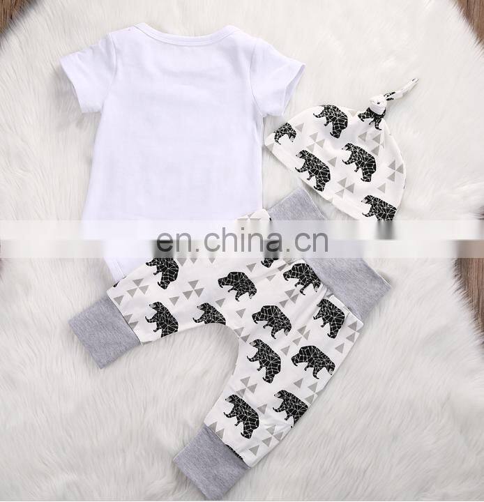 Wholesale summer baby clothing baby romper set