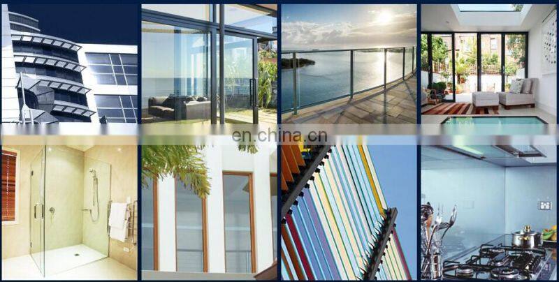 Competitive price high security 12.76mm skylight tempered laminated glass roof panels