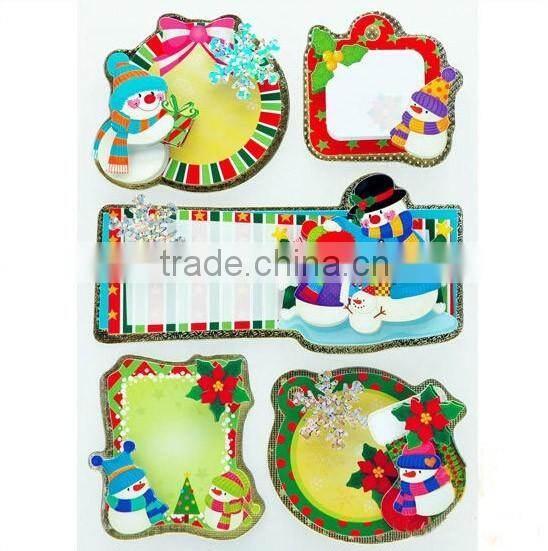 Christmas Gift Tags Foil Sticker Festive Gift Tags