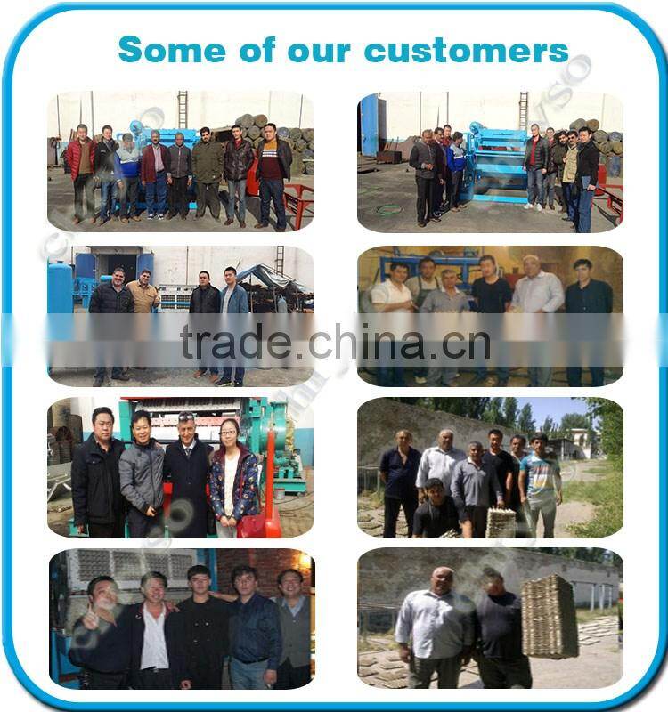 Custom small capacity waste paper egg tray forming machine with six layer metal