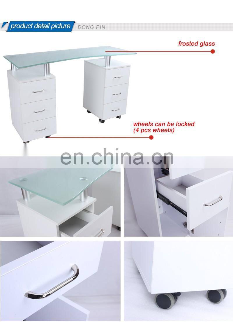 nail spa nail table with vacuum cleaner
