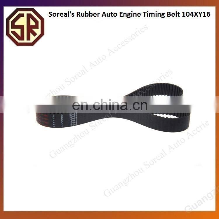 104XY16 Auto Engine Timing Belt For Japanese Car