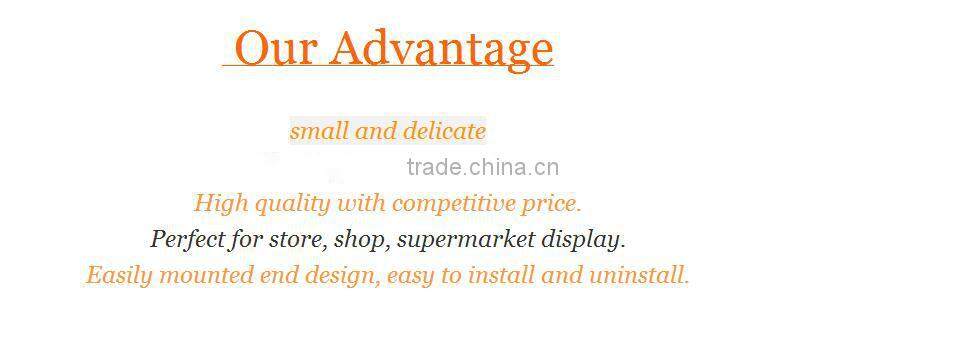 Security chrome plating hanging display pegboard hooks for shop