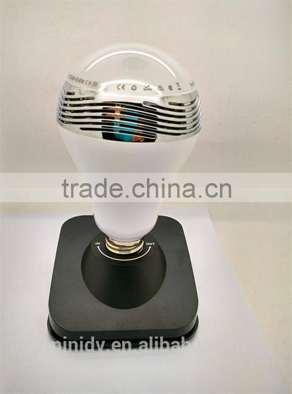 Perfect Combination Bluetooth 4.0+EDR Bluetooth LED Bulb Color-changing Plus Bluetooth Speaker Music-playing Via Smartphone APP