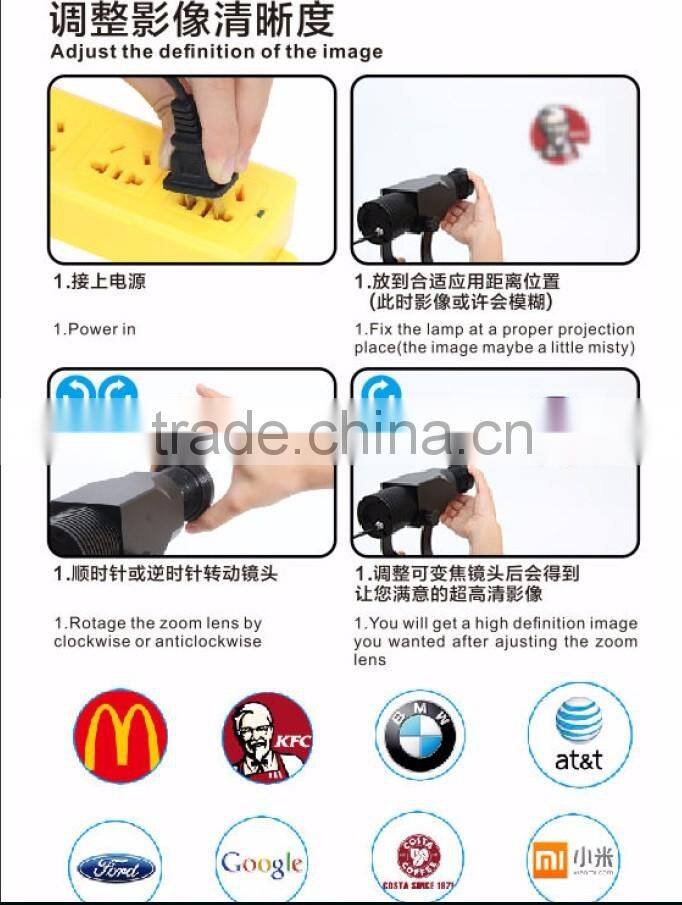 Hot sale latest design advertise exhibit logo projection light