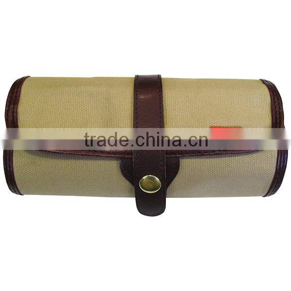 Durable Canvas Roll Pencil Case Stylish Foldable Roll Pencil Case Bag With 30 Pencil Holders