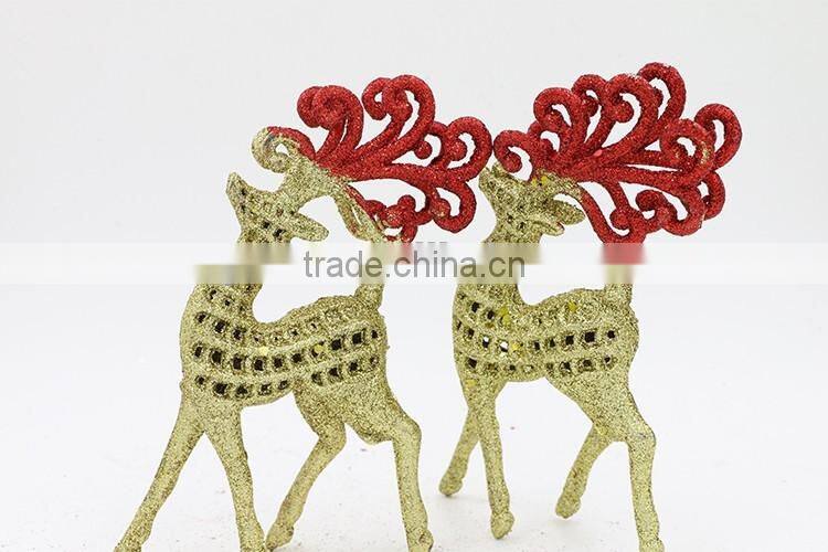 Christmas Tree Ornaments Sticky Powder Santa Elk Enfeites De Natal Adornos Navidad Craft Christmas Tree Decoration Wholesales