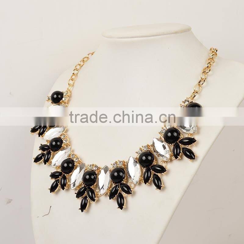 Bulk Colored Stones Choker Necklaces 2016 Crystal Statement Necklace