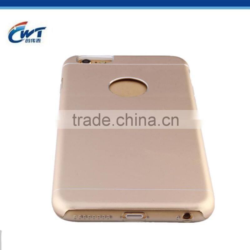 Mobile accessories aluminum TPU rubber back housing for iphone case 6s