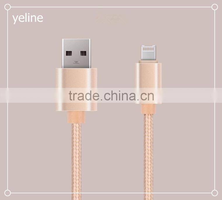 2 sided usb one plug weave data cable for OPPO R9/N1/A53