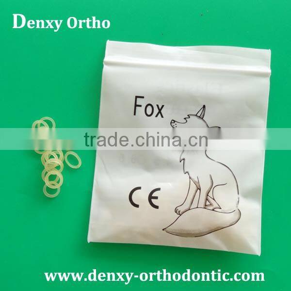 yellow good quality medium/heavy sizes dental elastics band