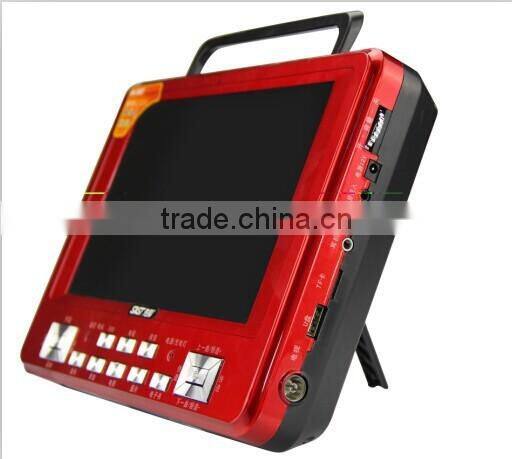factory price 4.3'' portable video speaker player with fm recording and usb