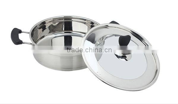 wholesale capsule bottom induction stainless steel cookware pot set