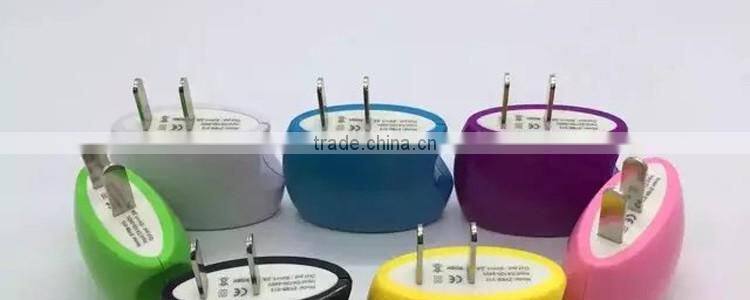 2016 new premium Manufacturers OEM ODM UL FCC CE GS SAA approved USA Plug 5V 1A Dual USB Home Charger for Mobile Phones