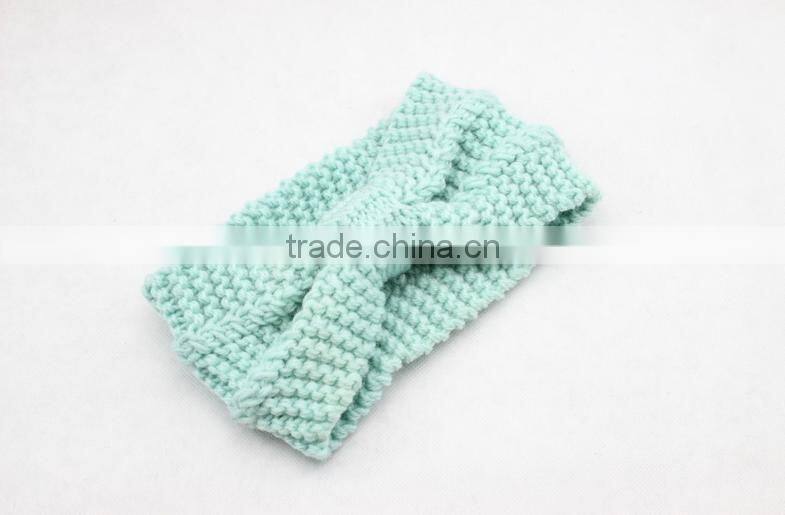 Winter warmer korean style round woolen hair band for women