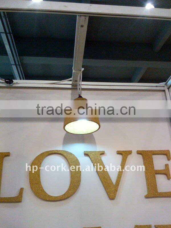 beautiful natural cork lamp