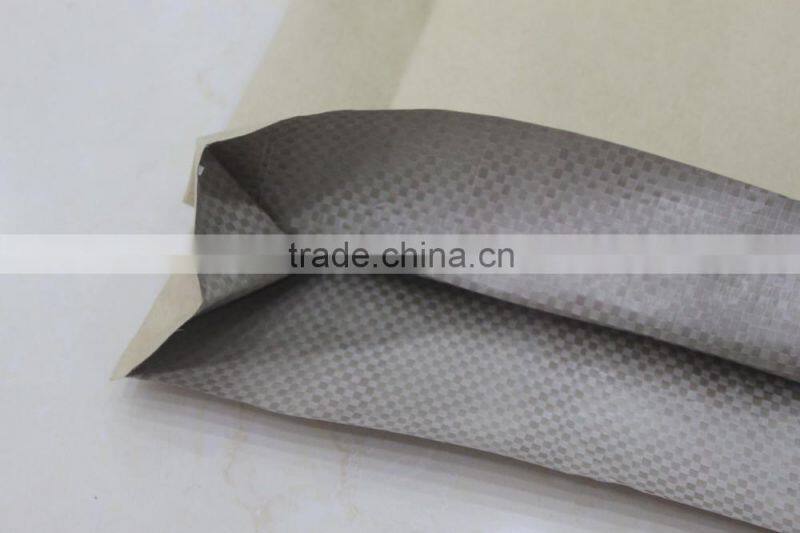 Kraft Paper Sack With PP Woven Bag For Packing