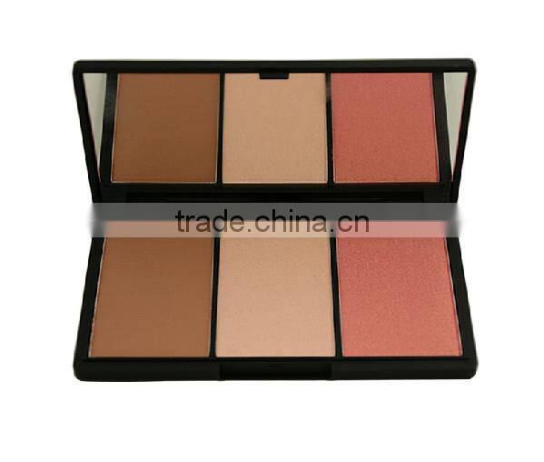 Hot sale! 3 color concealer makeup palette with mirror
