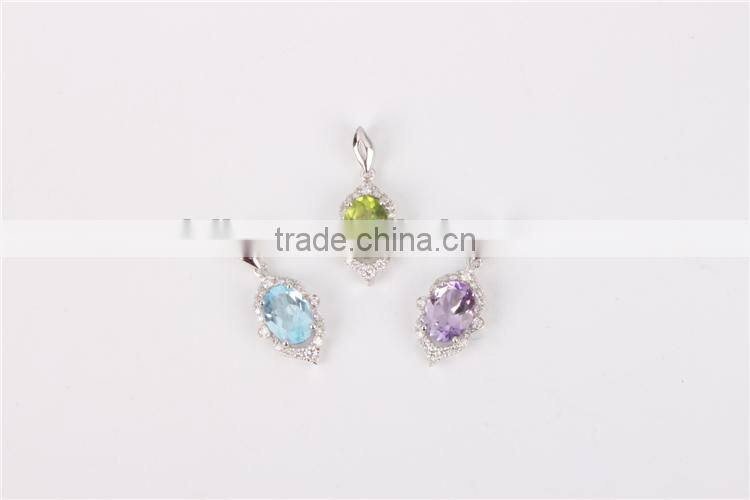 Wholesale Luxurious American Diamond 18K Gold Jewelry Necklace