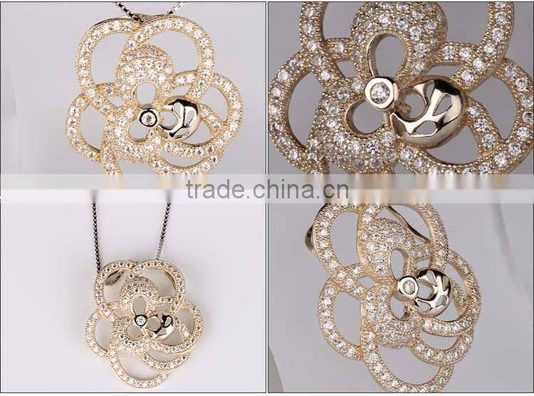 Not to be missed goods stone silver pendant silver flower pendant