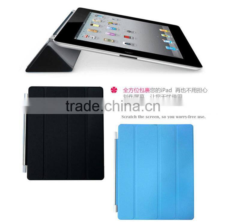 new product Smart cover For iPad 6 leather Stand case