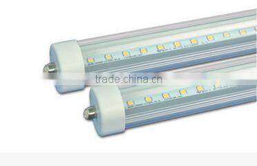 8ft 240cm single pin 85-265v clear cover led tube light