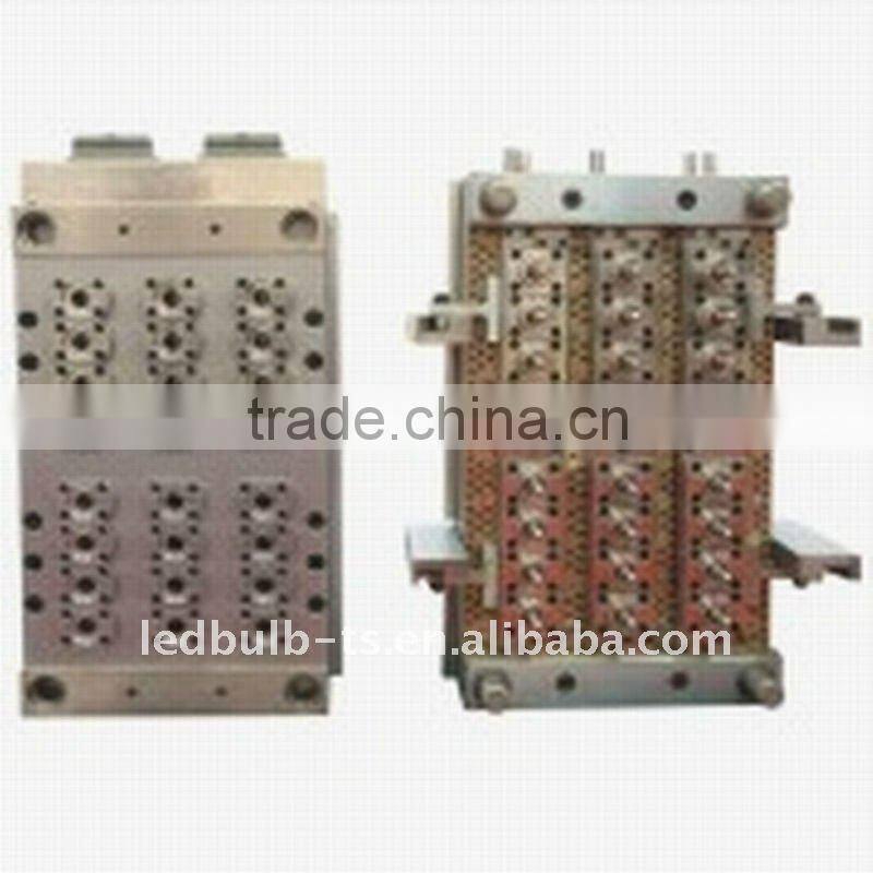 LED 32 cavity needle valve type gas seal PET tube mould