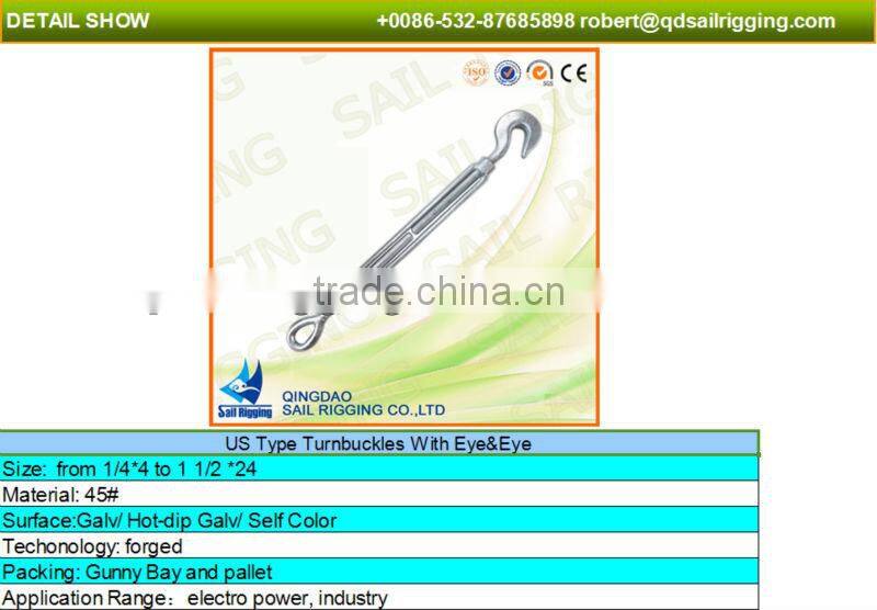 Standard din1480 8mm turnbuckle