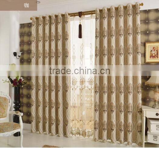 Home design high-grade European style blackout window curtain for the living room from china