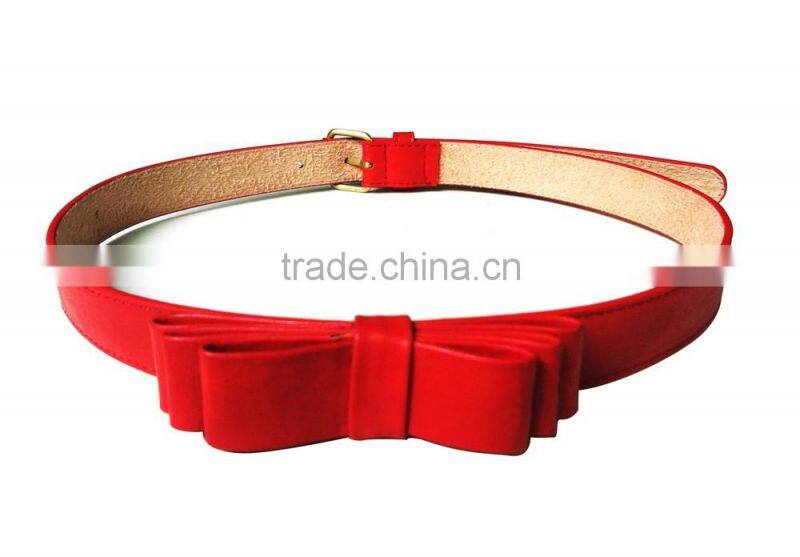 PU Flower Bow Belt for Kids --- H1412055