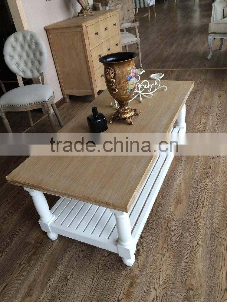 Latest high quality living room furniture cheap antique solid wooden coffee table