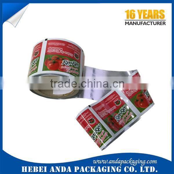 Custom print cookie packaging aluminum foil plastic film rolls/ color coffee laminate pouch laminating film