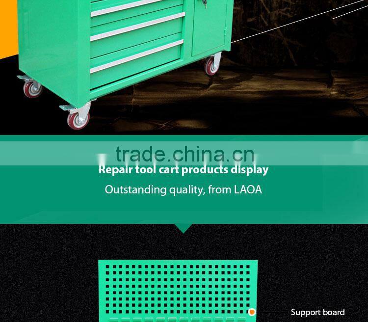 LAOA heavy duty tool trolley with support plate 5drawers tool trolley
