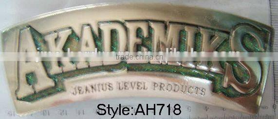 custom brand name buckles plate metal belt buckleS